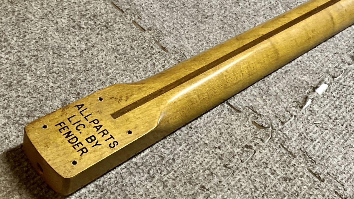 AllParts maple 1peace Strato neck aged by Joseph Rivera ストラト用