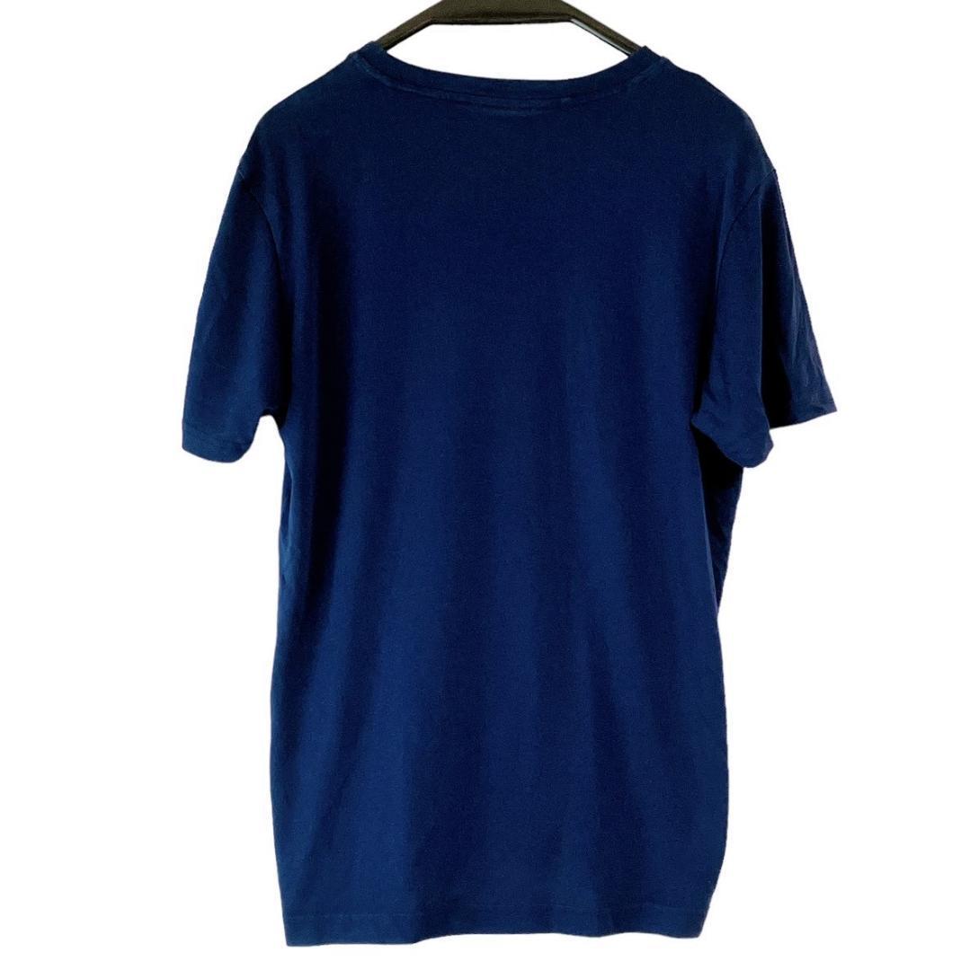 ☆美品☆【adidas】 アディダス Tシャツ 半袖 ネイビー M メンズ