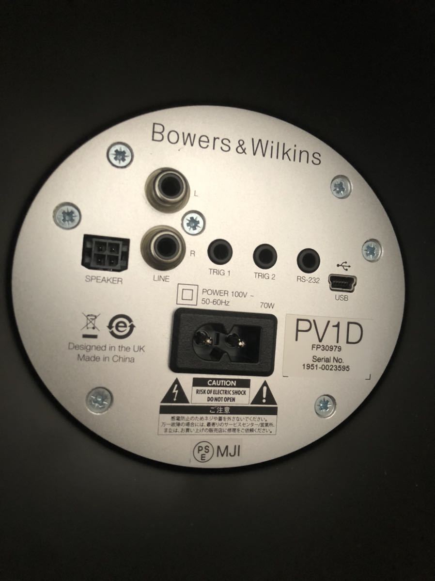 国内外の人気！ 美品 Bowers & Wilkins(B&W) PV1D サブウーファー B&W