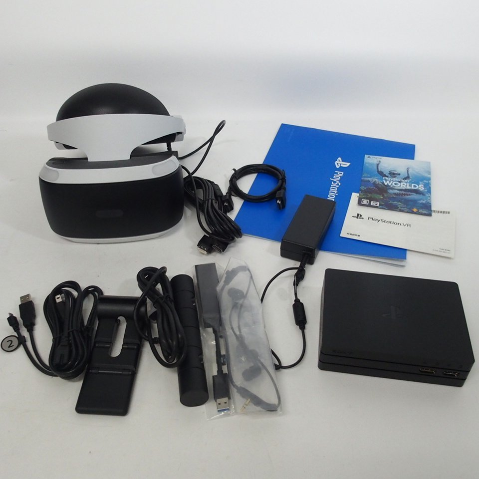 f002 F2 美品 ソニー SONY PlayStation VR 本体 ヘッドセット PSVR PS4