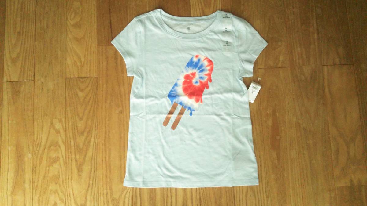 新品タグつき　Gap　Kids アイスクリーム柄　Tシャツ　M　130_画像1