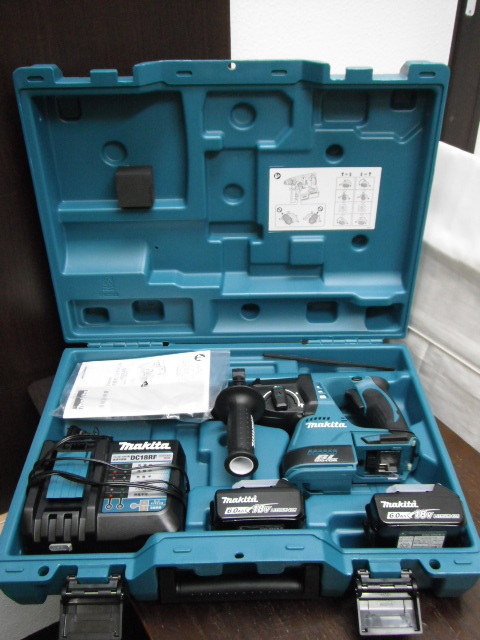 1/未使用品 マキタ 18V 24mm 充電式ハンマドリル HR244DRGX