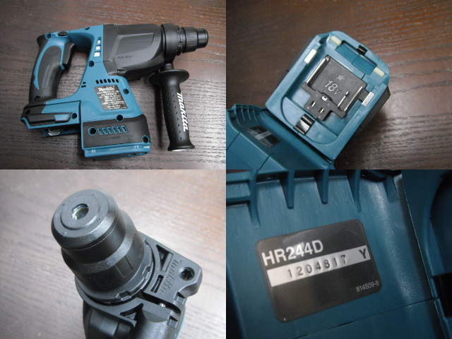 2/未使用品 マキタ 18V 24mm 充電式ハンマドリル HR244DRGX