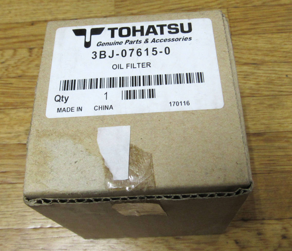 未使用　トーハツ船外機　オイルフィルター　オイルエレメント　3BJ-07615-0_画像1