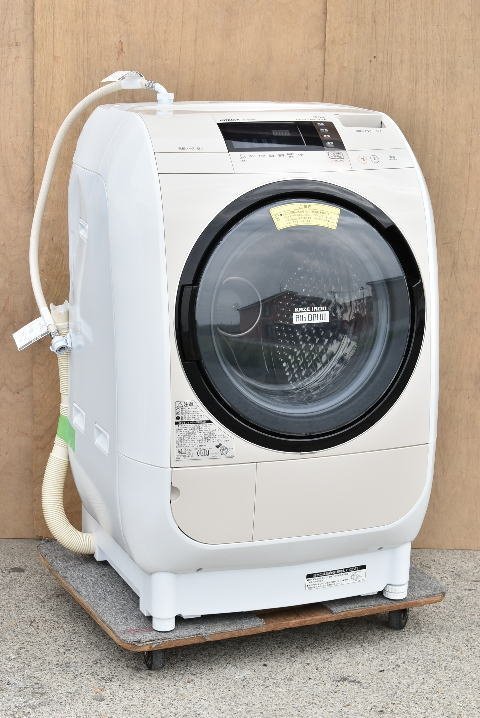 ☆日 HITACHI BD-V3700L [ドラム式洗濯乾燥機（9.0kg）乾燥(6.0kg) 左開き ヒートリサイクル  ライトベージュ]☆9377－日本代購代Bid第一推介「Funbid」