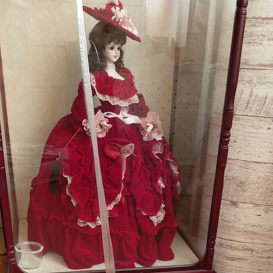 フランス人形 昭和レトロ 赤ドレス Yahoo!フリマ（旧）+