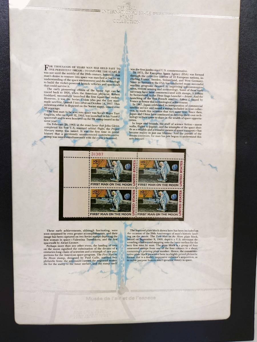 【未使用】美品 フランクリンミント 世界の宇宙切手の公式コレクション 1989年 The Franklin mint_画像4