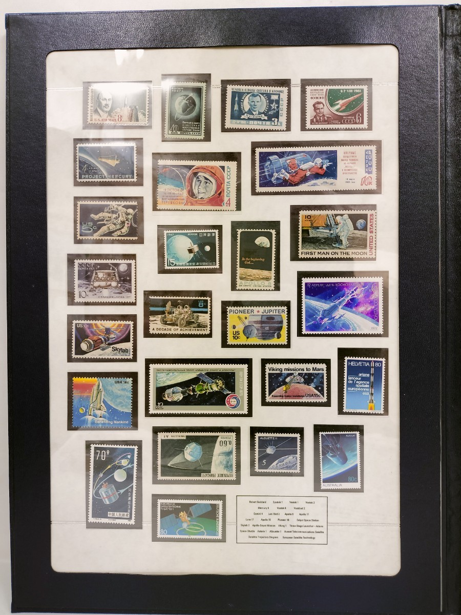 【未使用】美品 フランクリンミント 世界の宇宙切手の公式コレクション 1989年 The Franklin mint_画像3