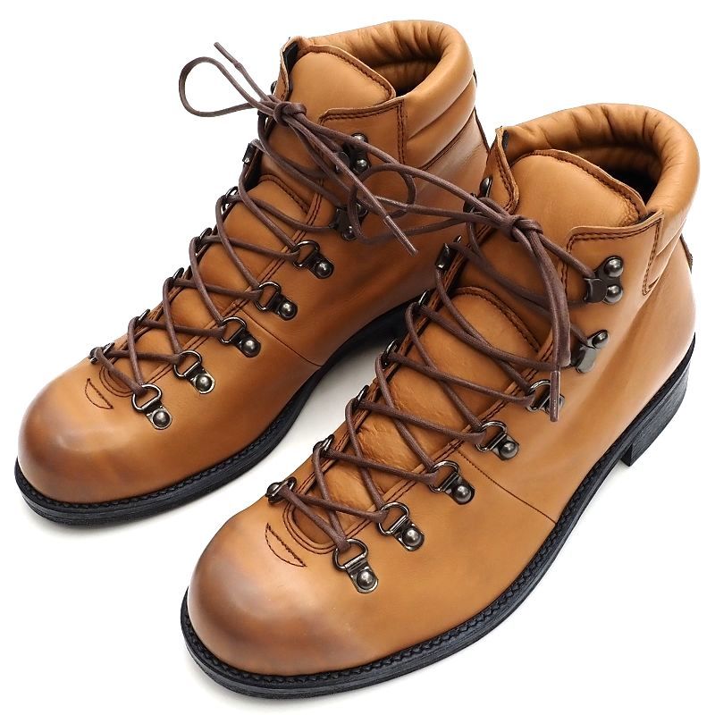 E04147 новый товар PADRONE/ кожа треккинг ботинки [ размер :40] Camel PU8586-1203-17C WERNER TREKKING BOOTSpa draw ne