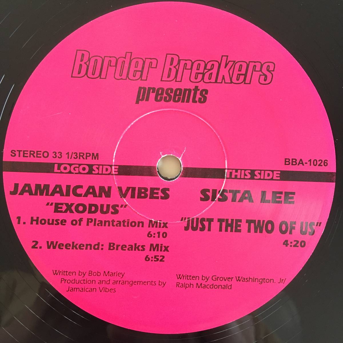 Jamaican Vibes - Sista Lee / Exodus - Just The Two Of Us　[Border Breakers - BBA-1026]_画像1