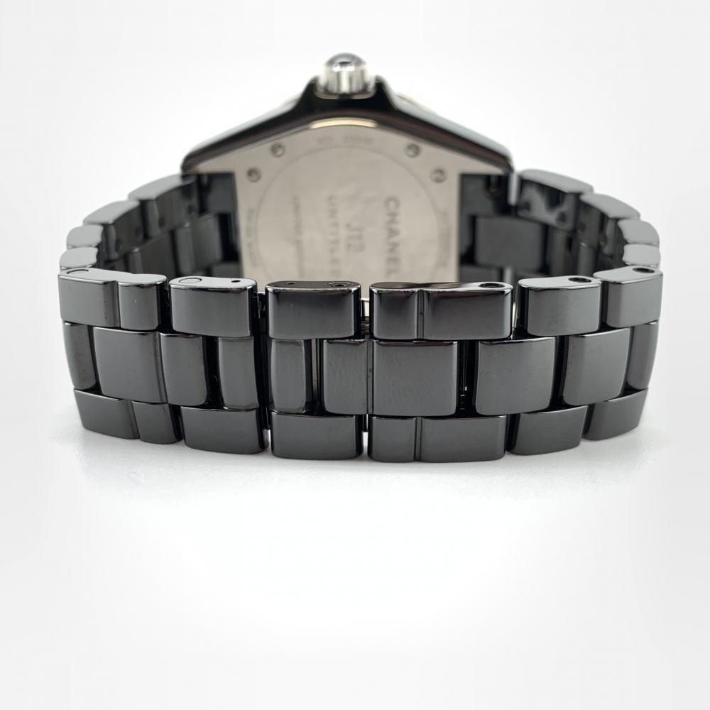 CHANEL シャネル H5581 J12 アンタイトル 38mm 世界限定1200本 メンズ オートマチック ブラック セラミック 腕時計 黒 管理YI33092_画像6
