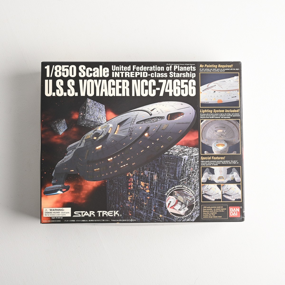 未組立 バンダイ 1/850 スケール スタートレック STAR TREK U.S.S. VOYAGER NCC-74656 ヴォイジャー プラモデル USS