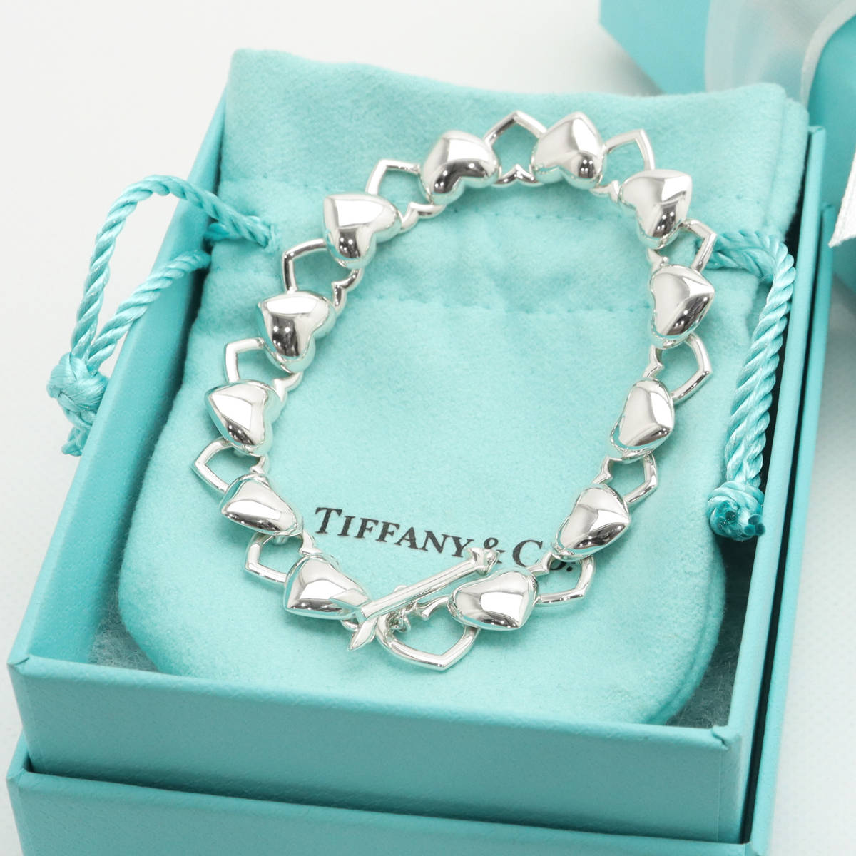極美品】ティファニー TIFFANY&Co. ハート & アロー ブレスレット
