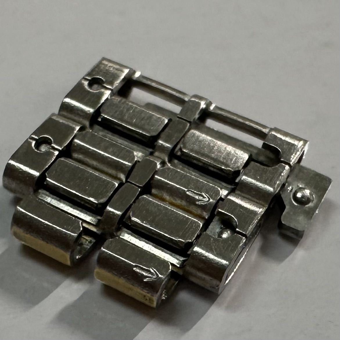 オメガ　レディース　コマ　12mm幅　2個セット　ステンレスベルト OMEGA stainless steel bracelet parts コンビ　F-1_画像7