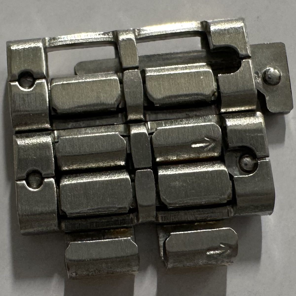 オメガ　レディース　コマ　12mm幅　2個セット　ステンレスベルト OMEGA stainless steel bracelet parts コンビ　F-1_画像8