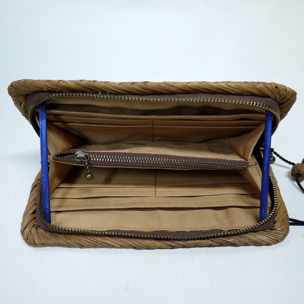 山葡萄(山ぶどう)財布 最高級天然素材 斜網代編み 三年保証 長財布
