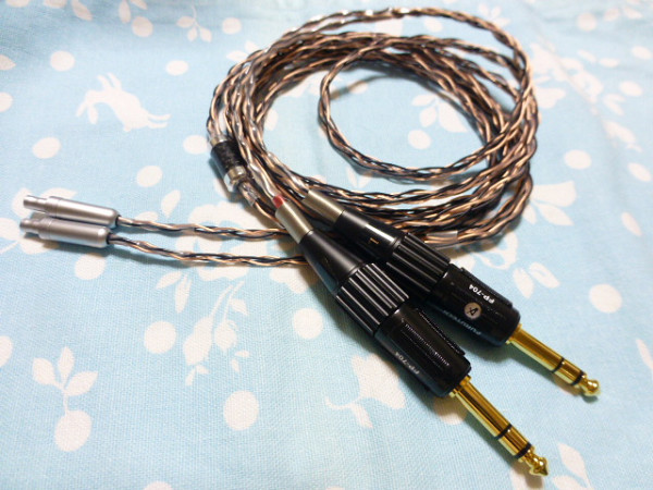 SENNHEISER HD800 HD820 Cascade DHARMA D1000 MOGAMI 2799 八芯 ブレイド編 200cm 長め 6.3mm×2 FURUTECH FP704G TEAC UD-503 505 ADI-2_画像1