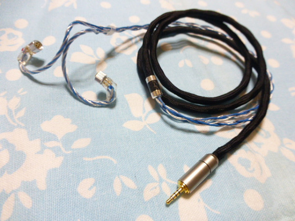 JH Audio 4ピン 4N純銀撚り線 + 7N OCC 純銀コート PC-Triple-C 八芯 ブレイド編 2.5mm4極 トープラ ( 4.4mm5極 可 Roxanne Layla Angie