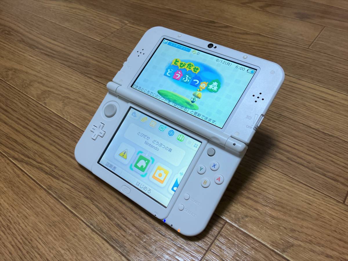 エンタメ ニンテンドー3DS new 3DS LL パールホワイト ケース、新品