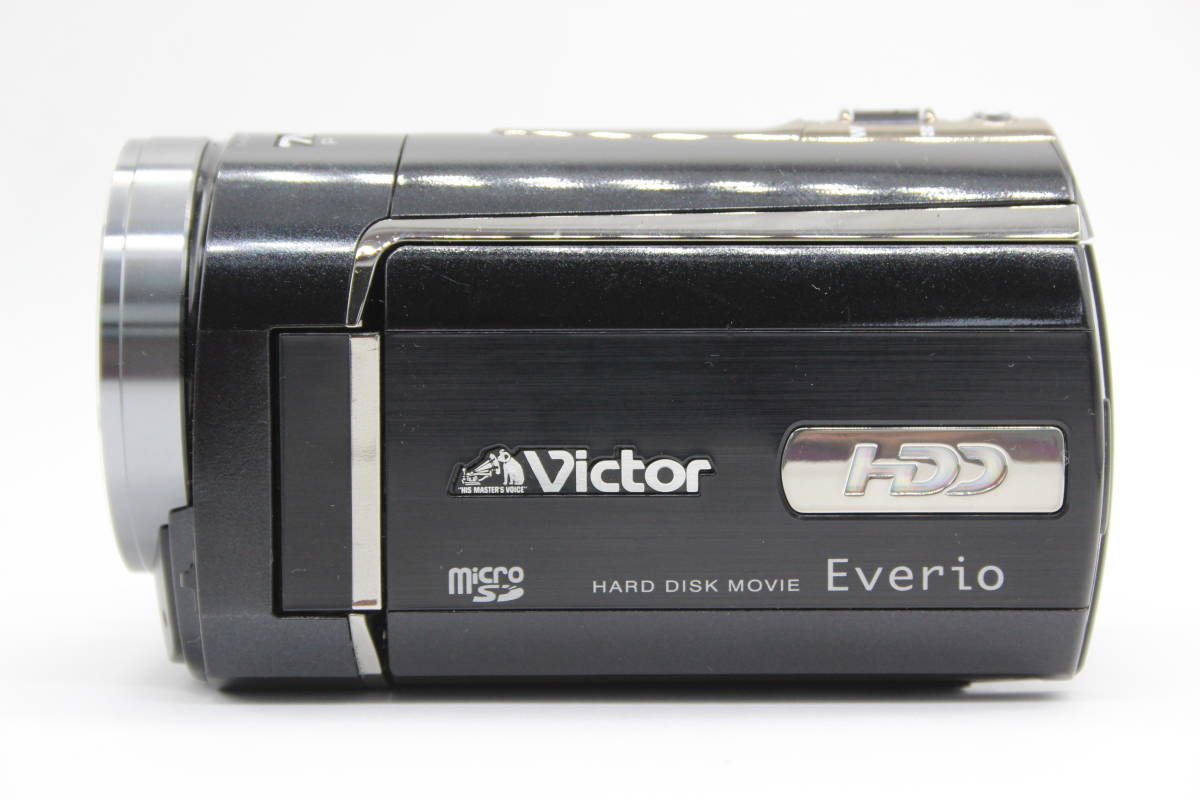 【返品保証】 【録画確認済み】ビクター Victor Everio GZ-MG740 ブラック 10x ビデオカメラ C6608_画像3