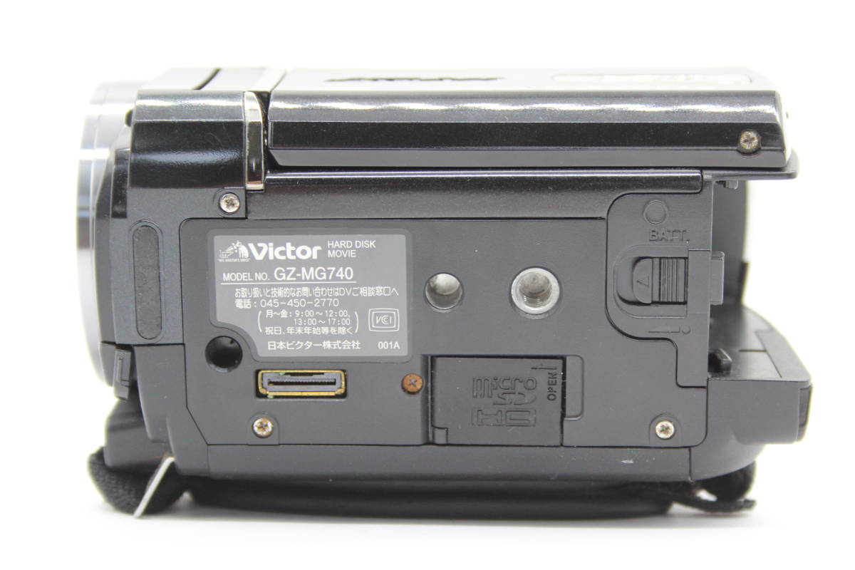 【返品保証】 【録画確認済み】ビクター Victor Everio GZ-MG740 ブラック 10x ビデオカメラ C6608の画像8