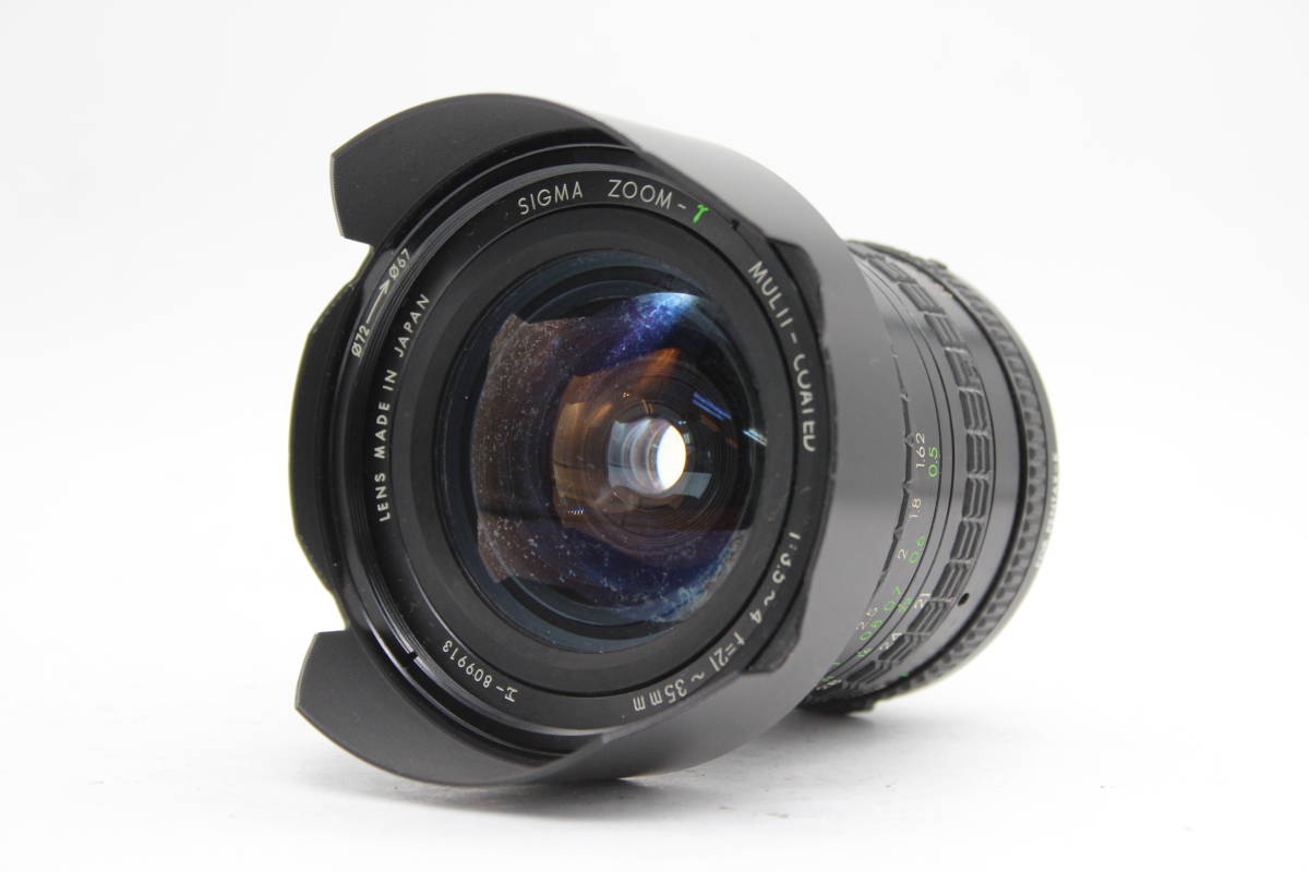 【訳あり品】 シグマ Sigma Zoom-T Multi-Coated 21-35mm F3.5-4 ペンタックス Kマウント レンズ C6833