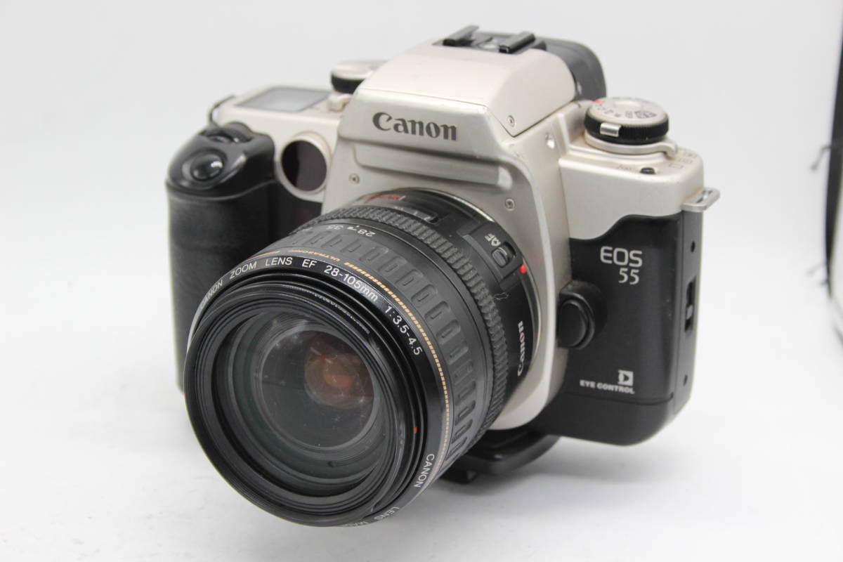 返品保証】 キャノン Canon EOS55 EF 28-105mm F3.5-4.5 雲台付き