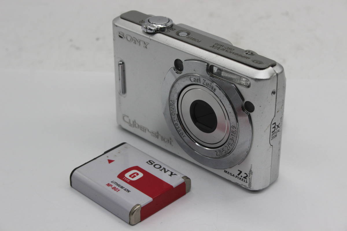 【返品保証】 ソニー Sony Cyber-shot DSC-W35 Carl Zeiss 3x バッテリー付き コンパクトデジタルカメラ C6954_画像1