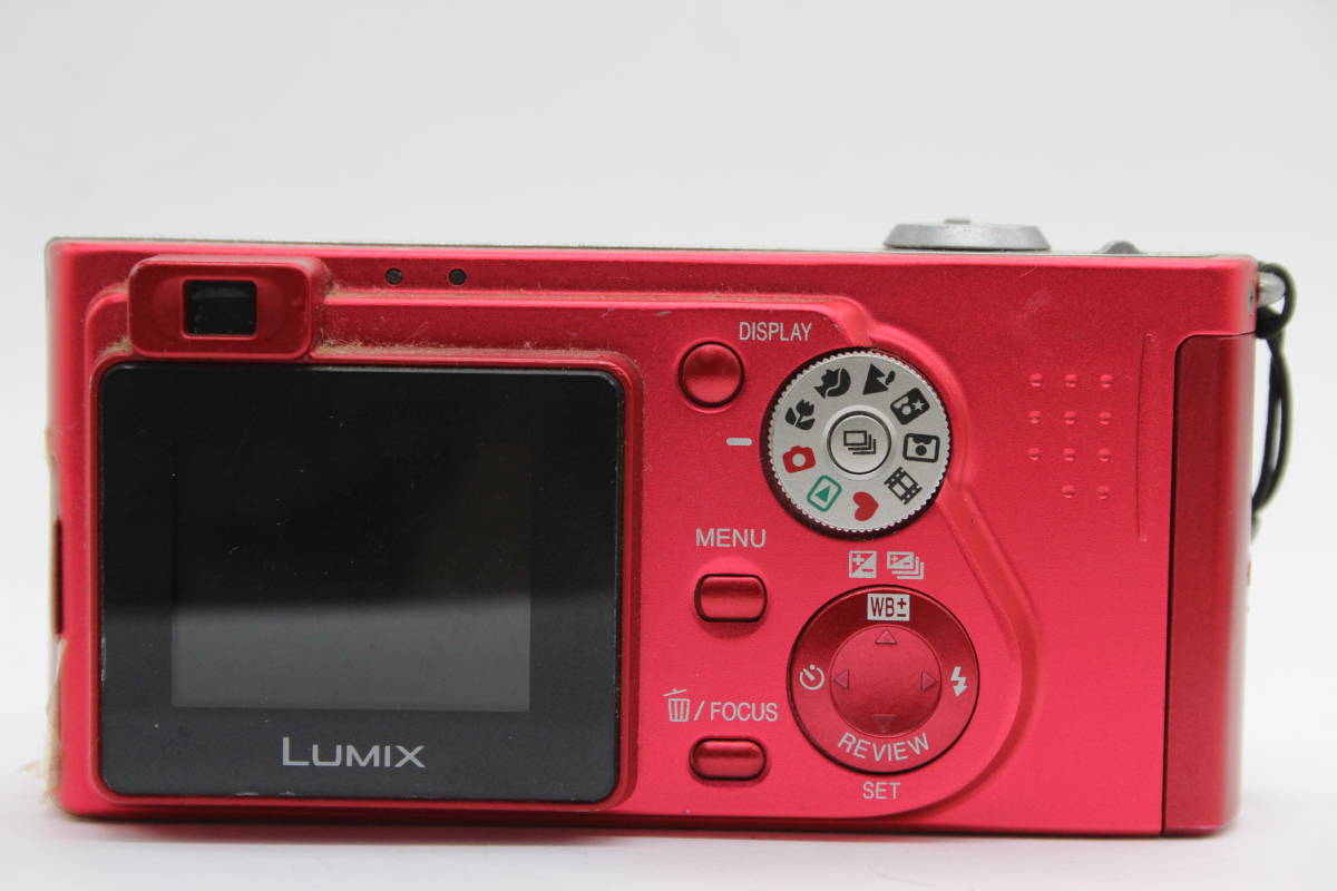 【返品保証】 パナソニック Panasonic Lumix DMC-FX1 レッド Leica 5.8-17.4mm F2.8-4.9 コンパクトデジタルカメラ C6960_画像4