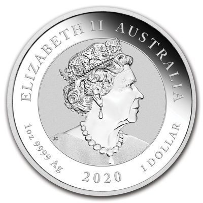 [保証書・カプセル付き] 2020年 (新品) オーストラリア「ダブル 貔貅」純銀 1オンス 銀貨の画像2