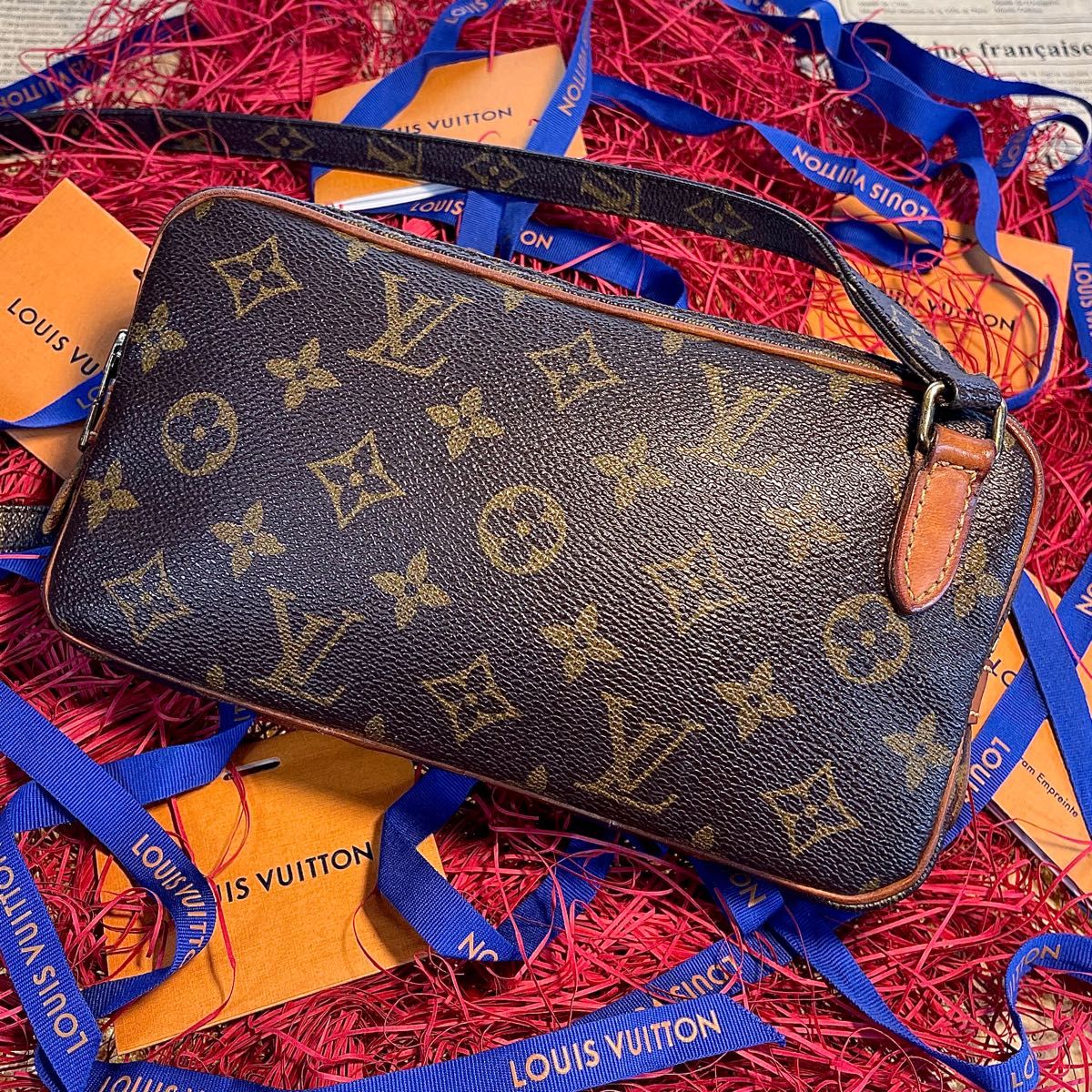 極美品 LOUIS VUITTON モノグラム マルリーバンドリエール a0022-