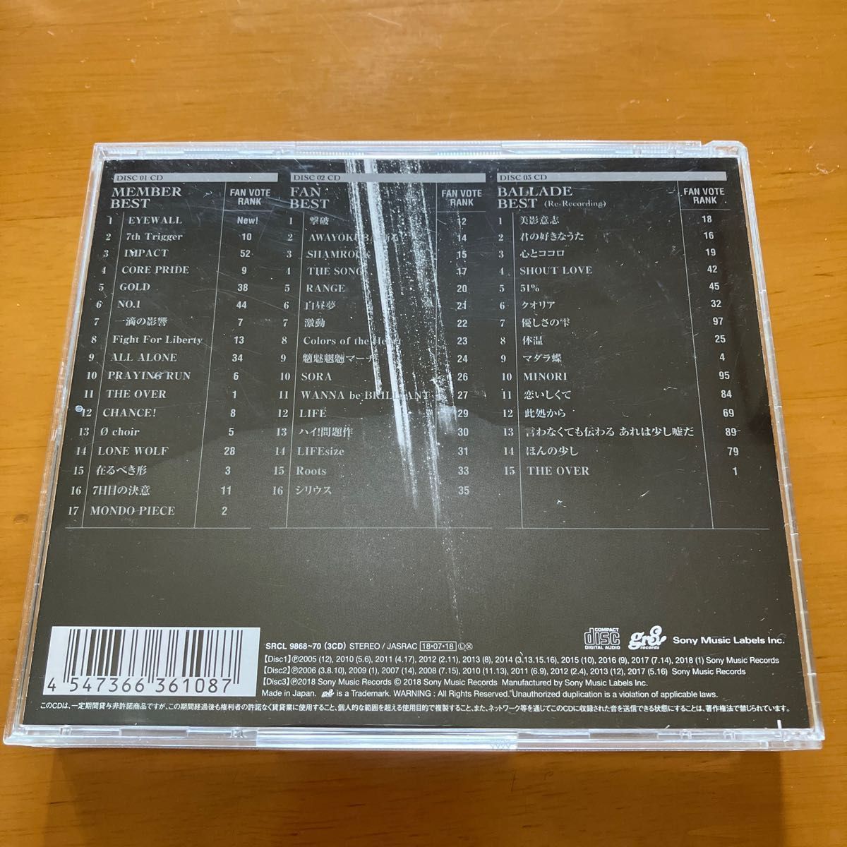 通常盤 UVERworld 3CD/ALL TIME BEST 18/7/18発売 オリコン加盟店