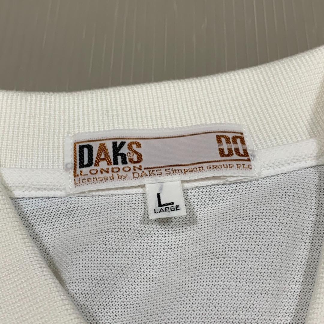 DAKS GOLF ダックス ゴルフ 半袖 ポロシャツ 花 フラワー 美品 ブランド レディース ホワイト