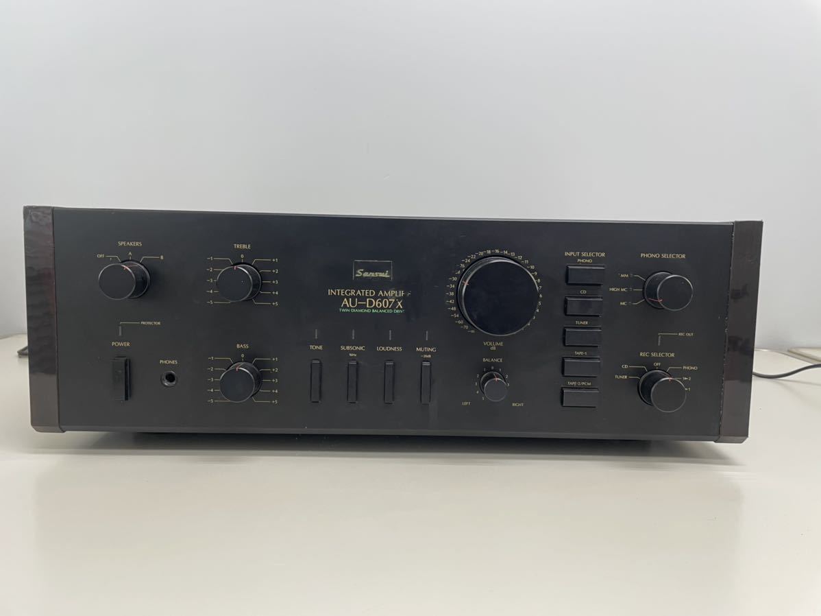  Sansui SANSUI landscape AU-D607X pre-main amplifier audio stereo amplifier used * operation goods 