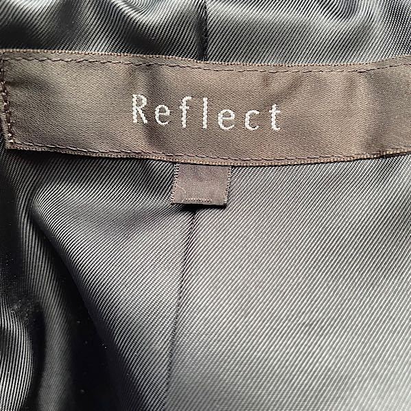 Reflect リフレクト　コート ノーカラー　黒　ブラック　7_画像6