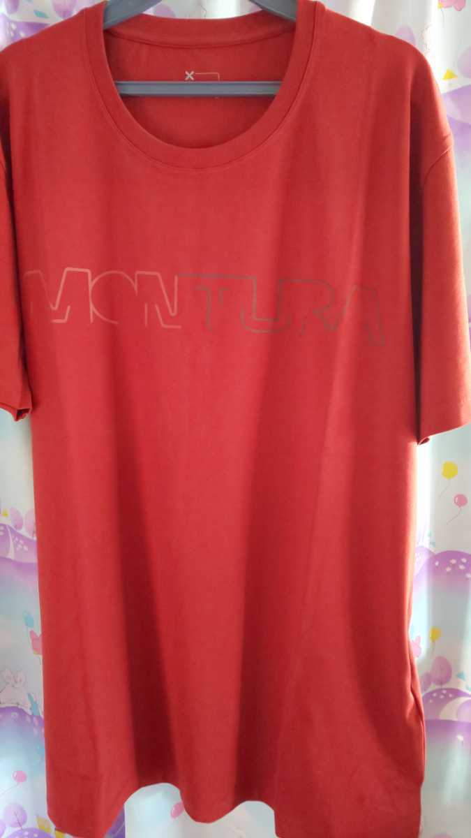 モンチュラ ストレッチコットン 最高級 半袖Tシャツ タバコ L 新品　MONTURA BRAND T-SHIRT MTGC93X 61