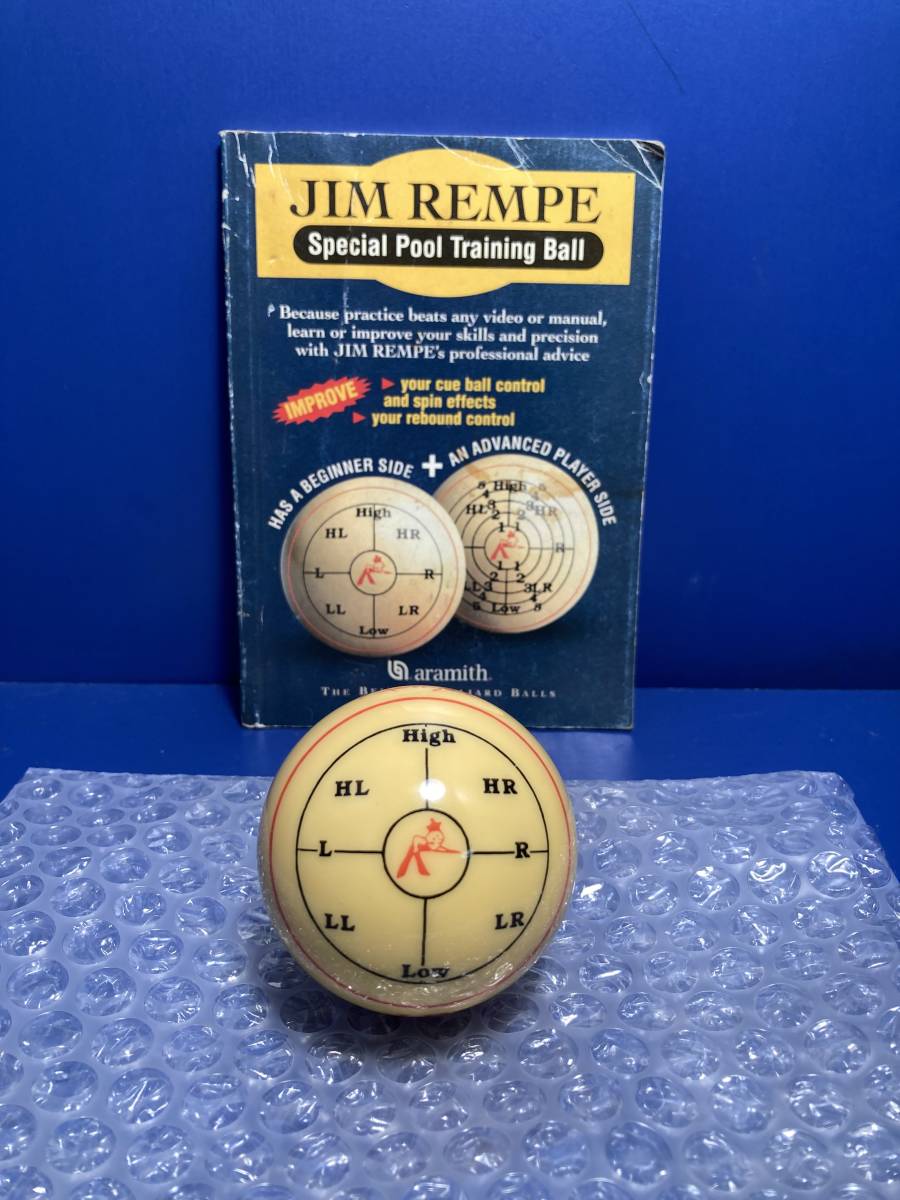 送料60サイズ～アラミス ジムレンピ トレーニングボールJim Rempe Training Ball with Manual by Aramith