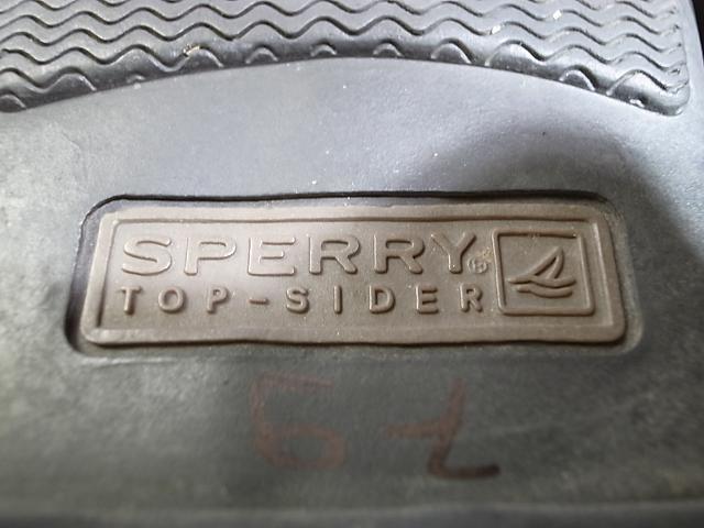 SPERRYs Perry TOP SIDER верх носорог da- кожа обувь Loafer кожа обувь чай 91/2M примерно 27.5.