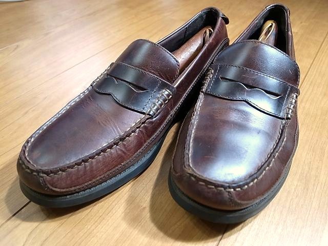 SPERRYs Perry TOP SIDER верх носорог da- кожа обувь Loafer кожа обувь чай 91/2M примерно 27.5.