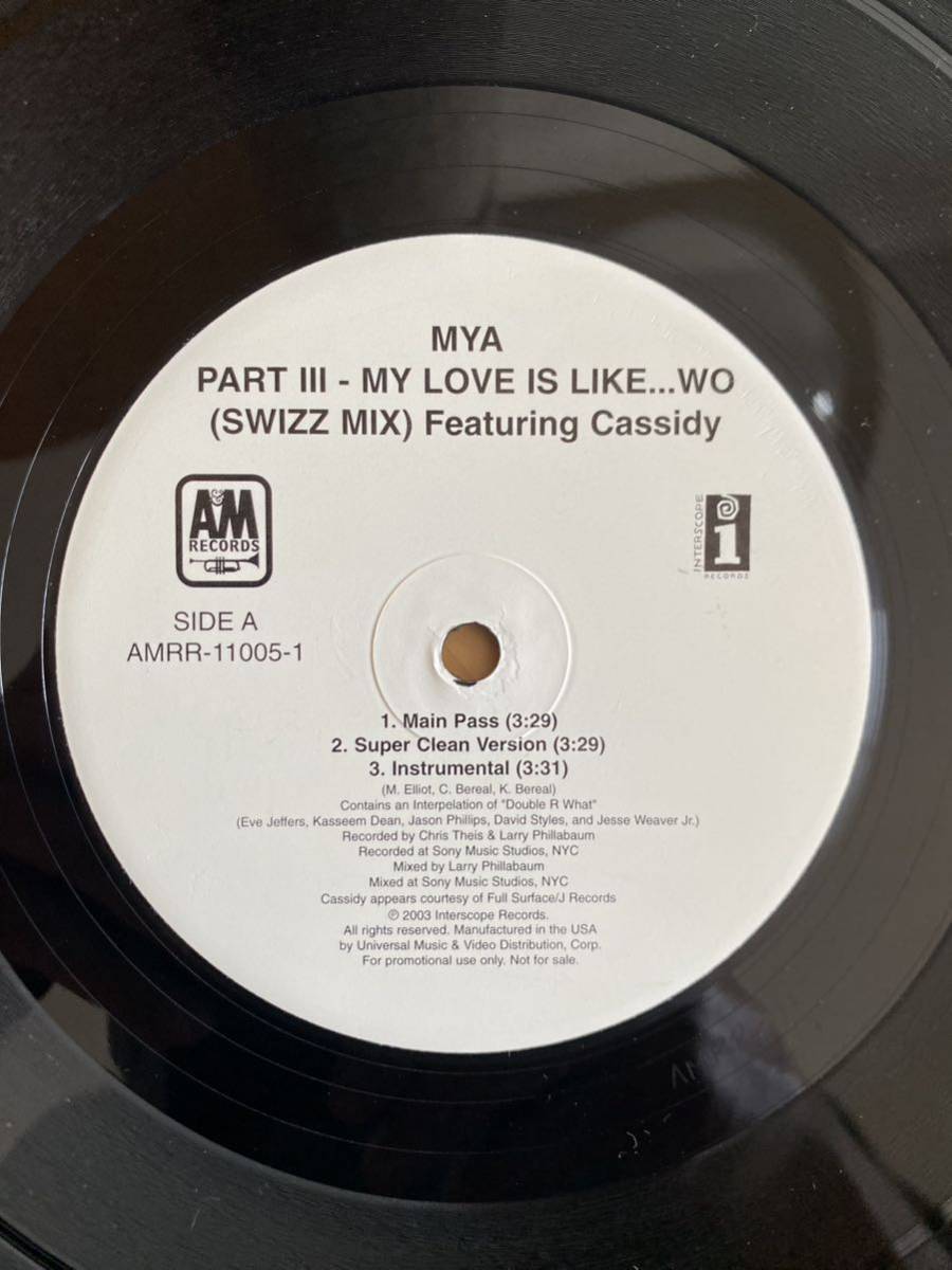Mya - Part III - My Love Is Like... Wo (12, Promo) US Original_画像2