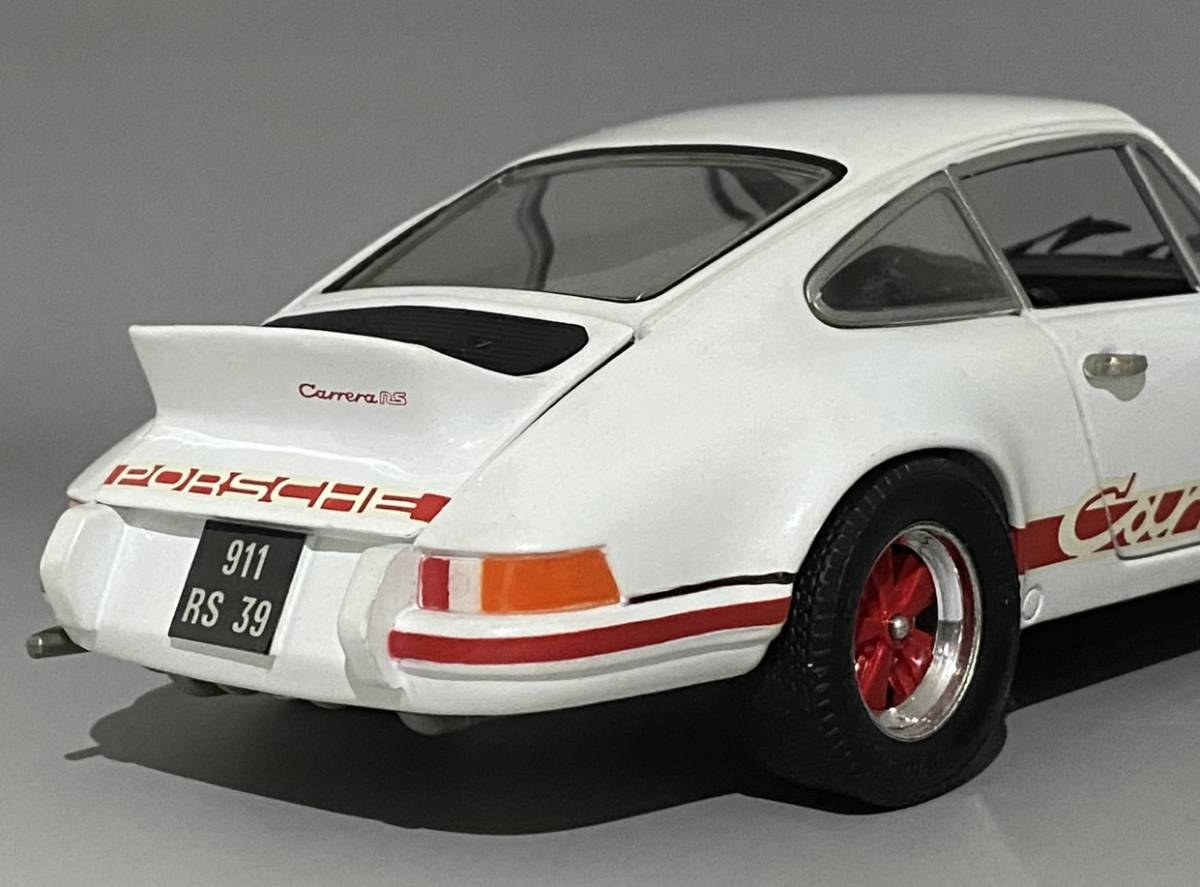 1円〜 お宝放出 1/18 Porsche 911 Carrera RS 2.7 1973 White ◆ ポルシェ ジュフ エボリューション 3201_画像10