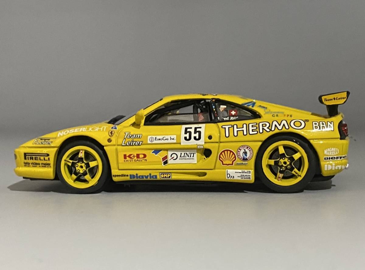 レア Bang 1/43 Ferrari F355 Challenge 1998 Alfred Ruefenacht #55 ◆ Made in Italy ◆ フェラーリ バング PR535_画像5