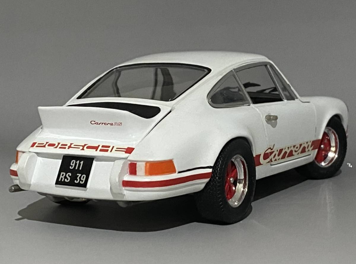 1円〜 お宝放出 1/18 Porsche 911 Carrera RS 2.7 1973 White ◆ ポルシェ ジュフ エボリューション 3201_画像6
