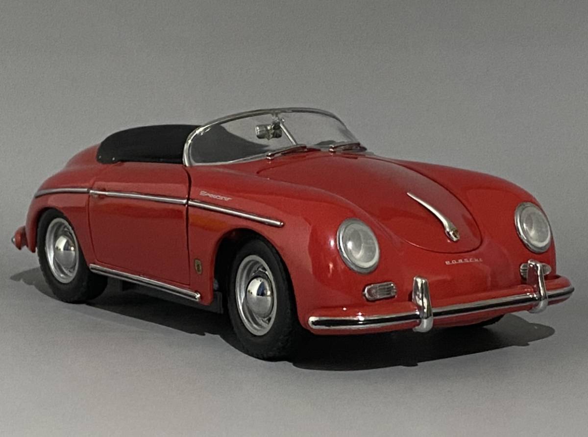 1円〜 お宝放出 当時物 京商 1/18 Porsche 356A 1600 Speedster 1956 Red ◆ Kyosho ポルシェ 356A スピードスター 8011S_画像1