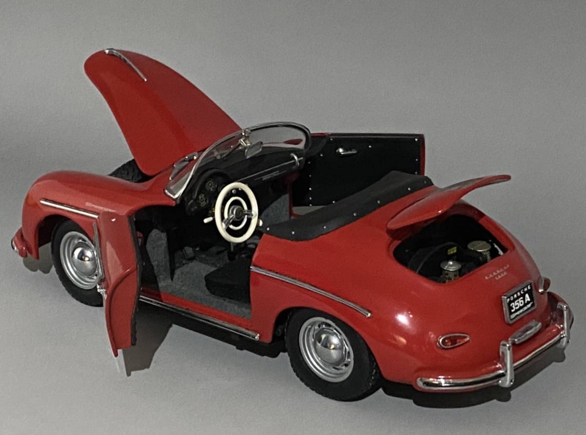 1円〜 お宝放出 当時物 京商 1/18 Porsche 356A 1600 Speedster 1956 Red ◆ Kyosho ポルシェ 356A スピードスター 8011S_画像8