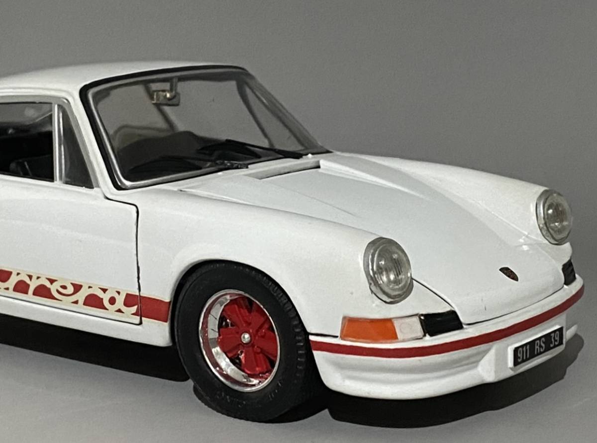 1円〜 お宝放出 1/18 Porsche 911 Carrera RS 2.7 1973 White ◆ ポルシェ ジュフ エボリューション 3201_画像8