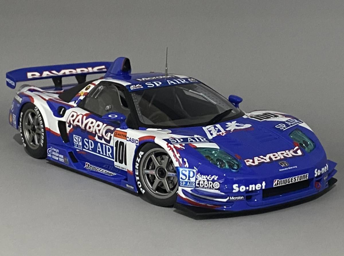 AUTOart 1/18 2003 JGTC GT500 Raybrig Honda NSX #100 ◆ Hiroki Katoh / Hidetoshi Mitsusada ◆ ホンダ オートアート_画像1