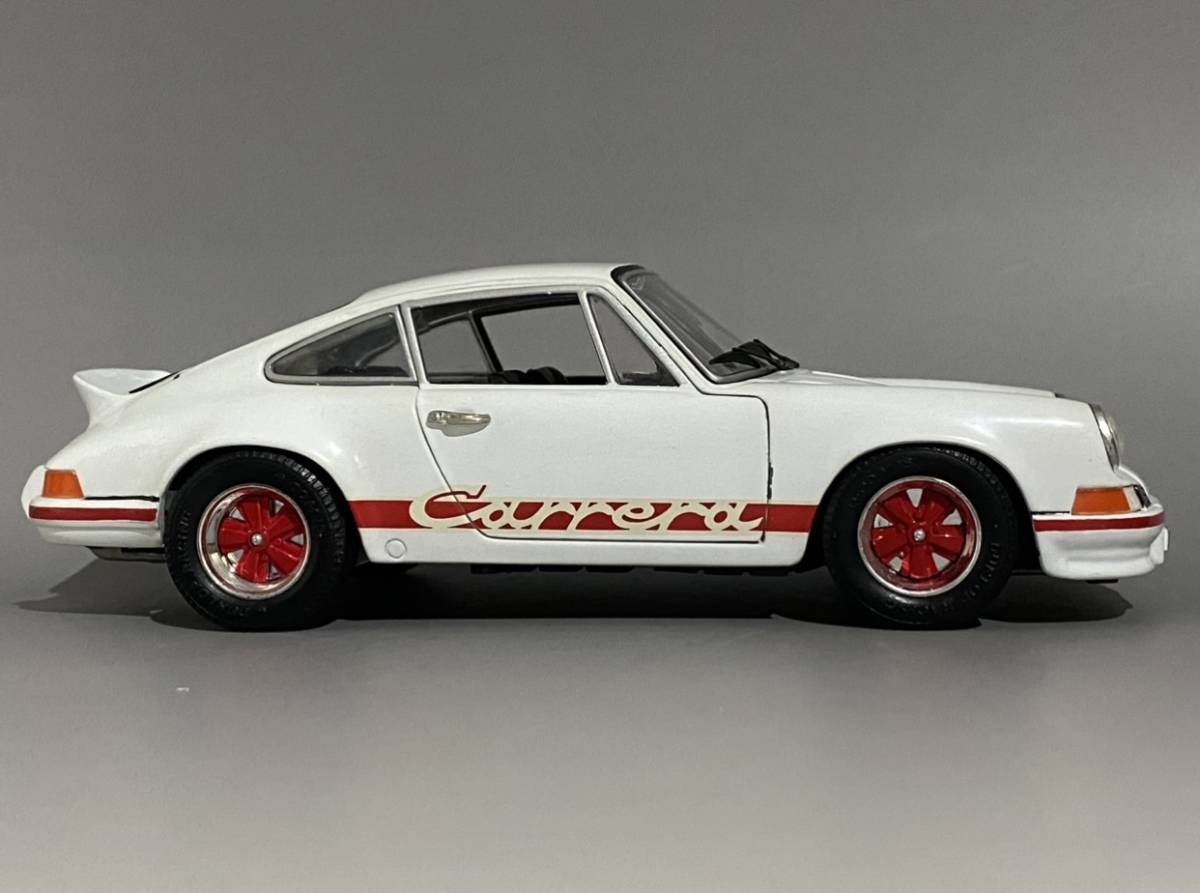 1円〜 お宝放出 1/18 Porsche 911 Carrera RS 2.7 1973 White ◆ ポルシェ ジュフ エボリューション 3201_画像7