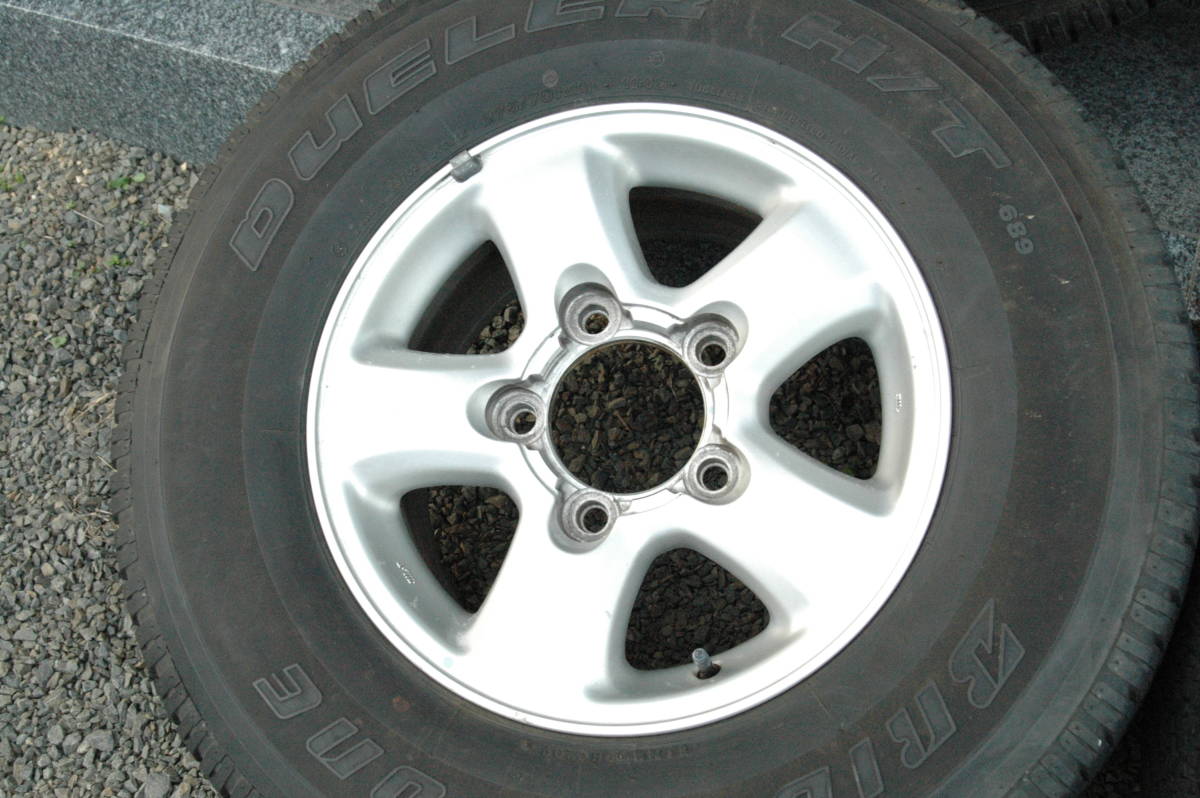 ランドクルーザー 100 ランクル 100 純正 ホイール 4本 タイヤセット トヨタ純正 275/70R16 PCD150 5穴　中古_画像6