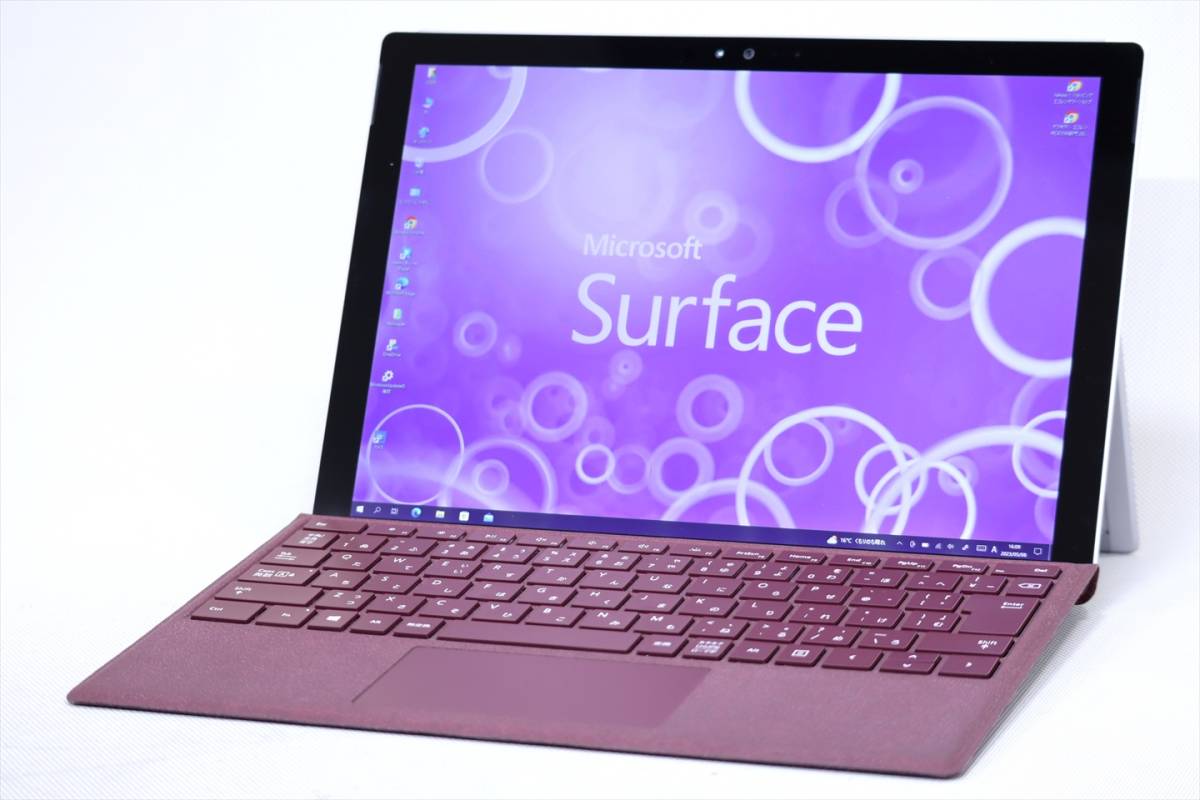 【即配】軽量766g！高性能タブレットPC！Surface Pro 4 Core i5-6300U 4G SSD128G Bluetooth バッテリー良好 キーボードカバー付属 Win10_画像1